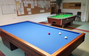 Le billard "Blackball" (pool) est enfin arrivé au club !