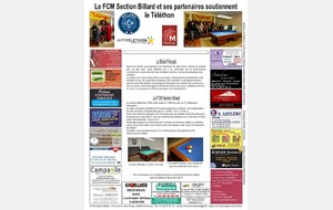 Calendrier 2015 "FCM Téléthon" sans l'éphéméride