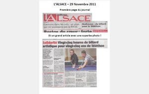 L'Alsace - 29 Novembre 2011