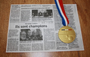 L'article des DNAs et la médaille de champion de France de Jonathan TURPIN