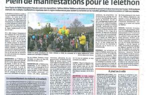 2015-12-03 - Plein de manifestations pour le Téléthon (L'Alsace)