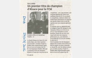2016-03-24 - Un premier titre de champion d'Alsace pour le FCM (DNA)