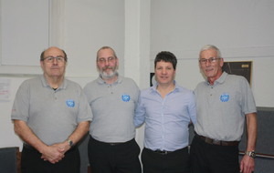 2ème tour : Bernabé VILLAFUERTES, Olivier VEBERT et Alain SARTORI, avec le président Bertrand FORLEN