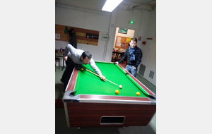 Marc et Florian (Afflelou) en plein match de pool