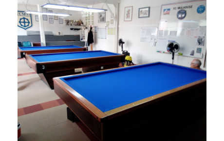 Nouveaux tapis pour les 3 billards carambole 2m80